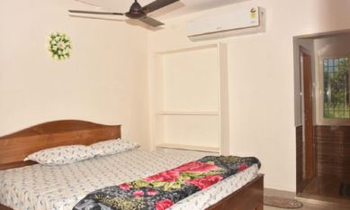Air conditioned bedroom at Sana Resort Maredumilli